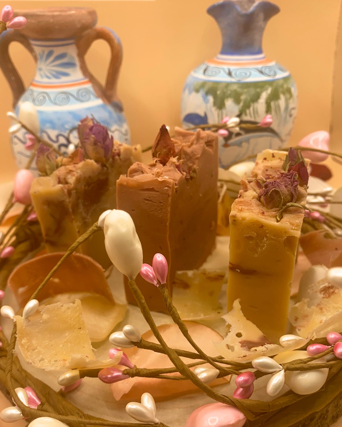 Aphrodite’s Glow Soap Bar – Natural Radiance, Hydrating Rose Geranium & Olive Oil Greek Soap (Handmade, Organic, 4.5 oz / 127.6 g)