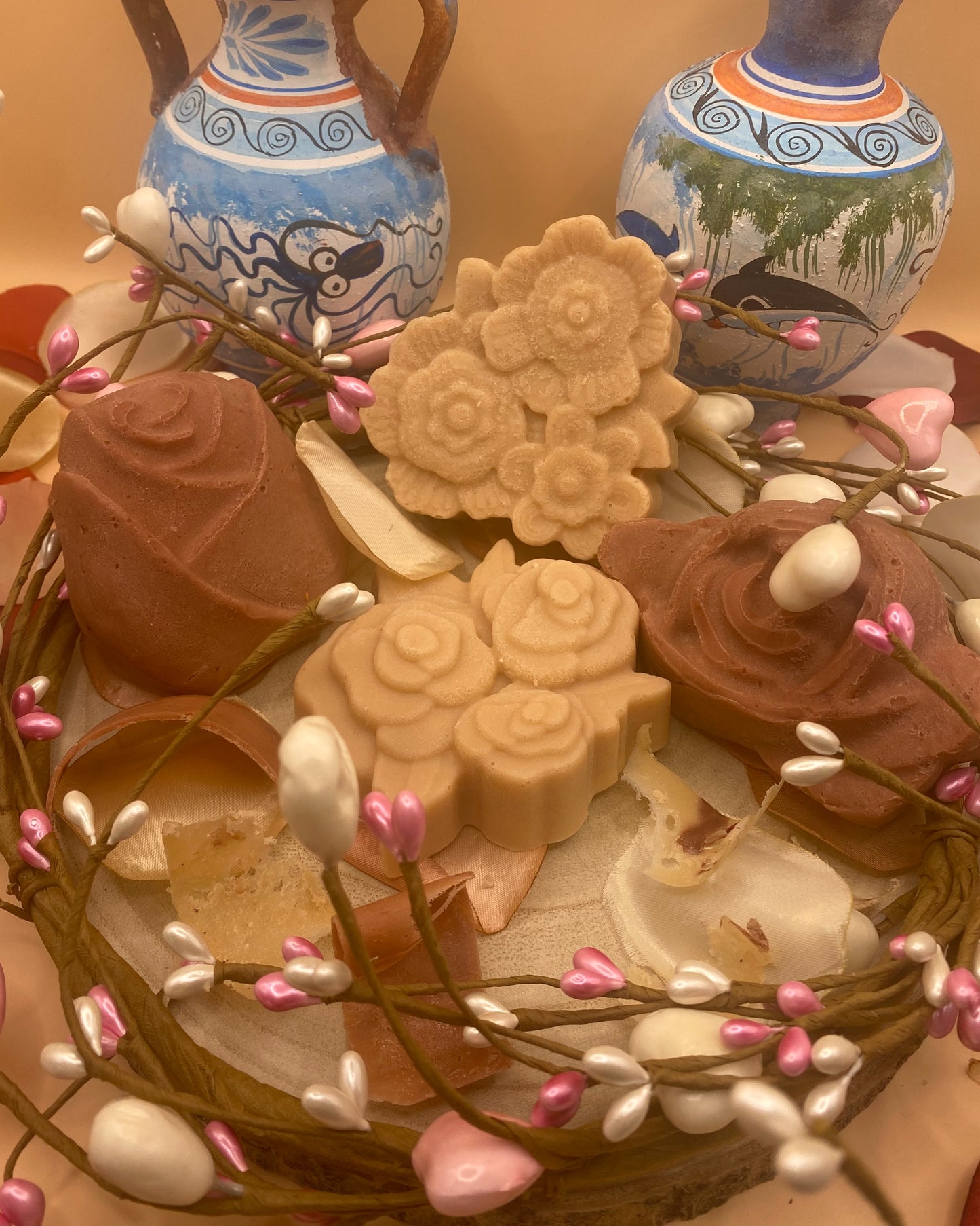 Aphrodite’s Glow Soap Bar – Natural Radiance, Hydrating Rose Geranium & Olive Oil Greek Soap (Handmade, Organic, 2 oz / 57 g)