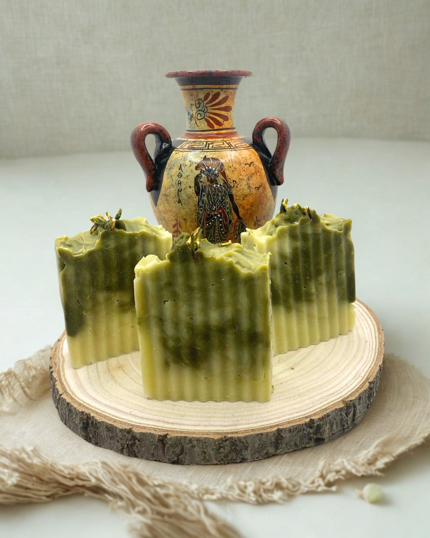 Elysian Glow Soap – Brightening Spirulina Bar with Avocado & Botanical Butters