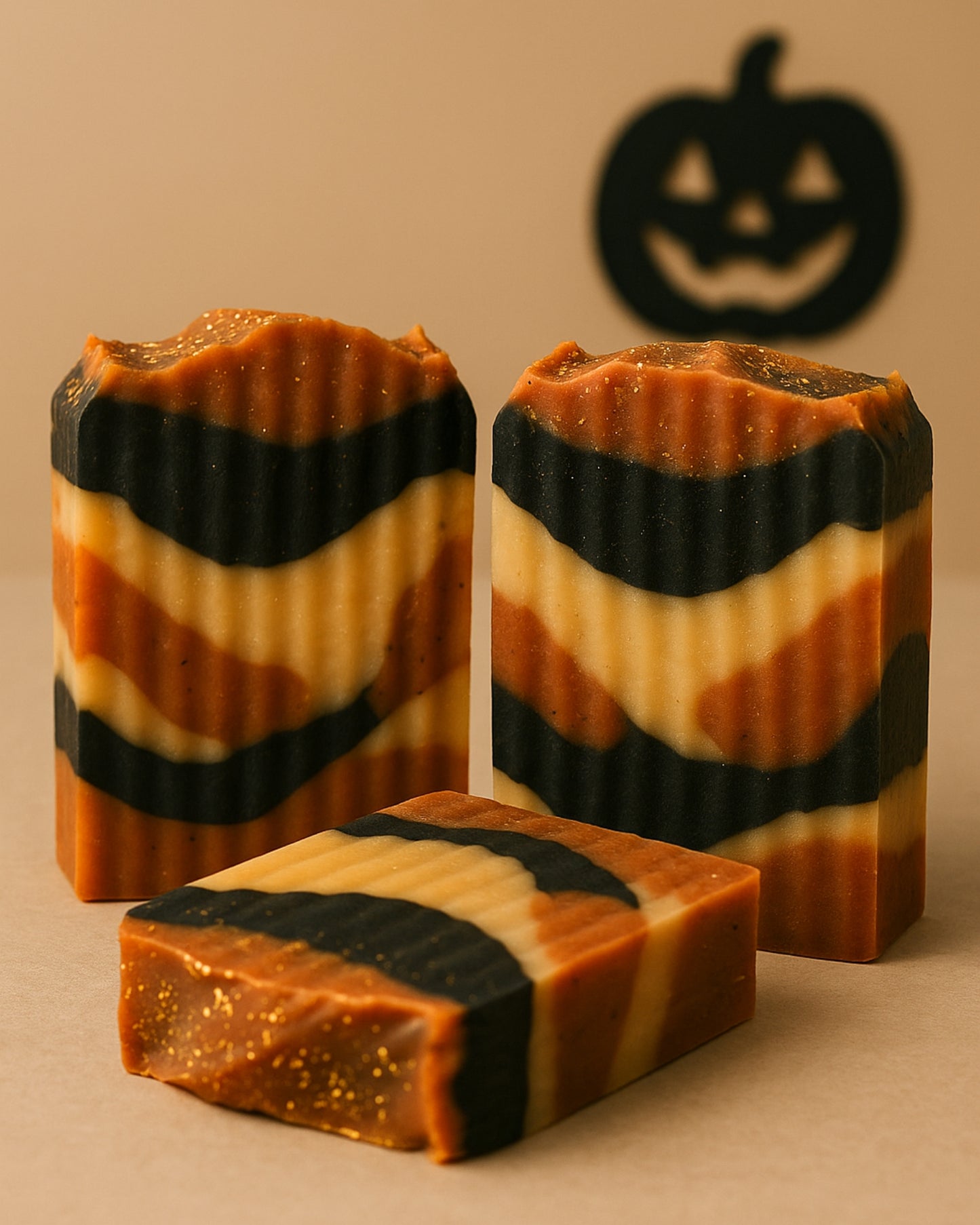 Handcrafted Halloween Special Soap with Organic Olive Oil and Turmeric Persephone's Harvest by Deos Co. Soap Brand