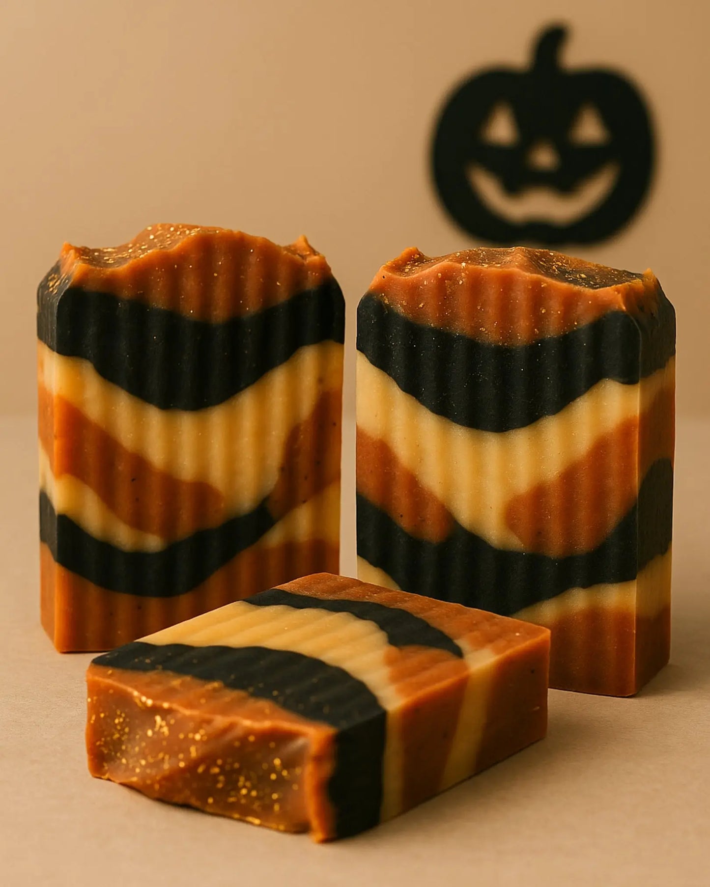 Handcrafted Halloween Special Soap with Organic Olive Oil and Turmeric Persephone's Harvest by Deos Co. Soap Brand