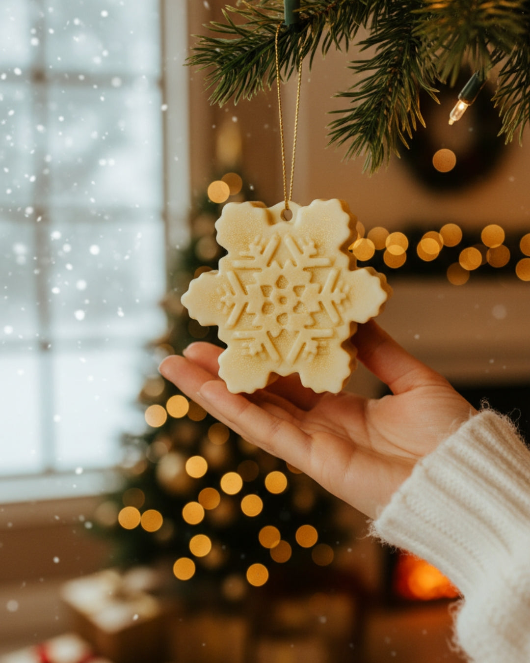 Arctic Snowflake – Luxury Handmade Christmas Soap with Cinnamon & Lime (3oz / 85g)