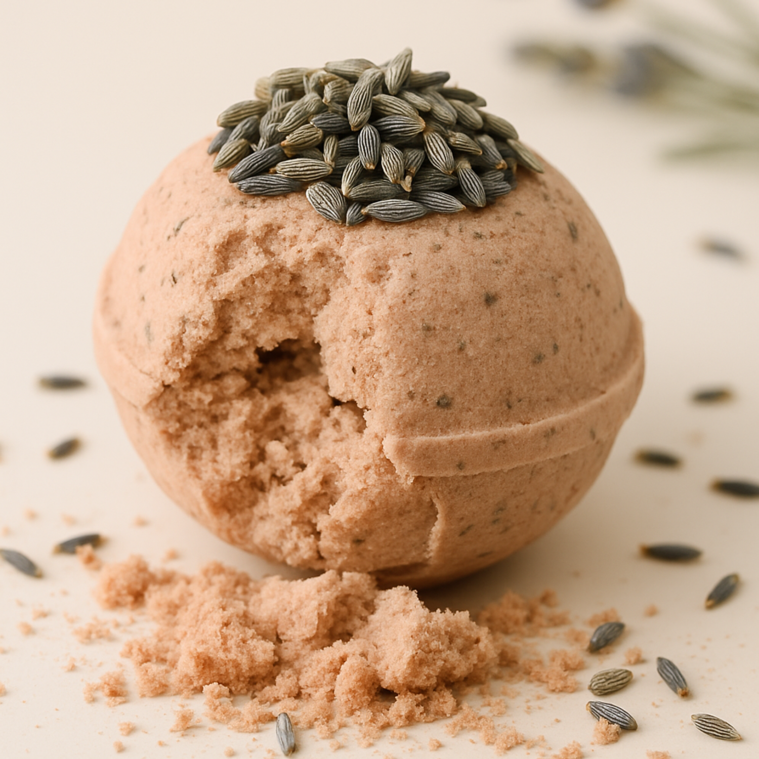 Nardus Sphere — Lavender Organic Bath Bomb for Calm & Soft Skin by DEOS Co.