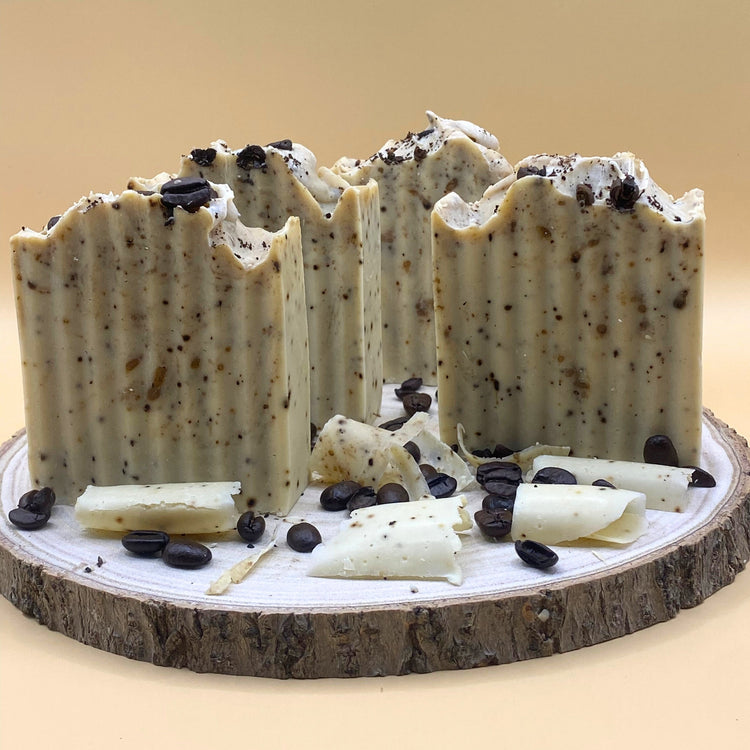 Olympus Brew Soap Bar with coffee and organic greek olive oil by DEOS Co.