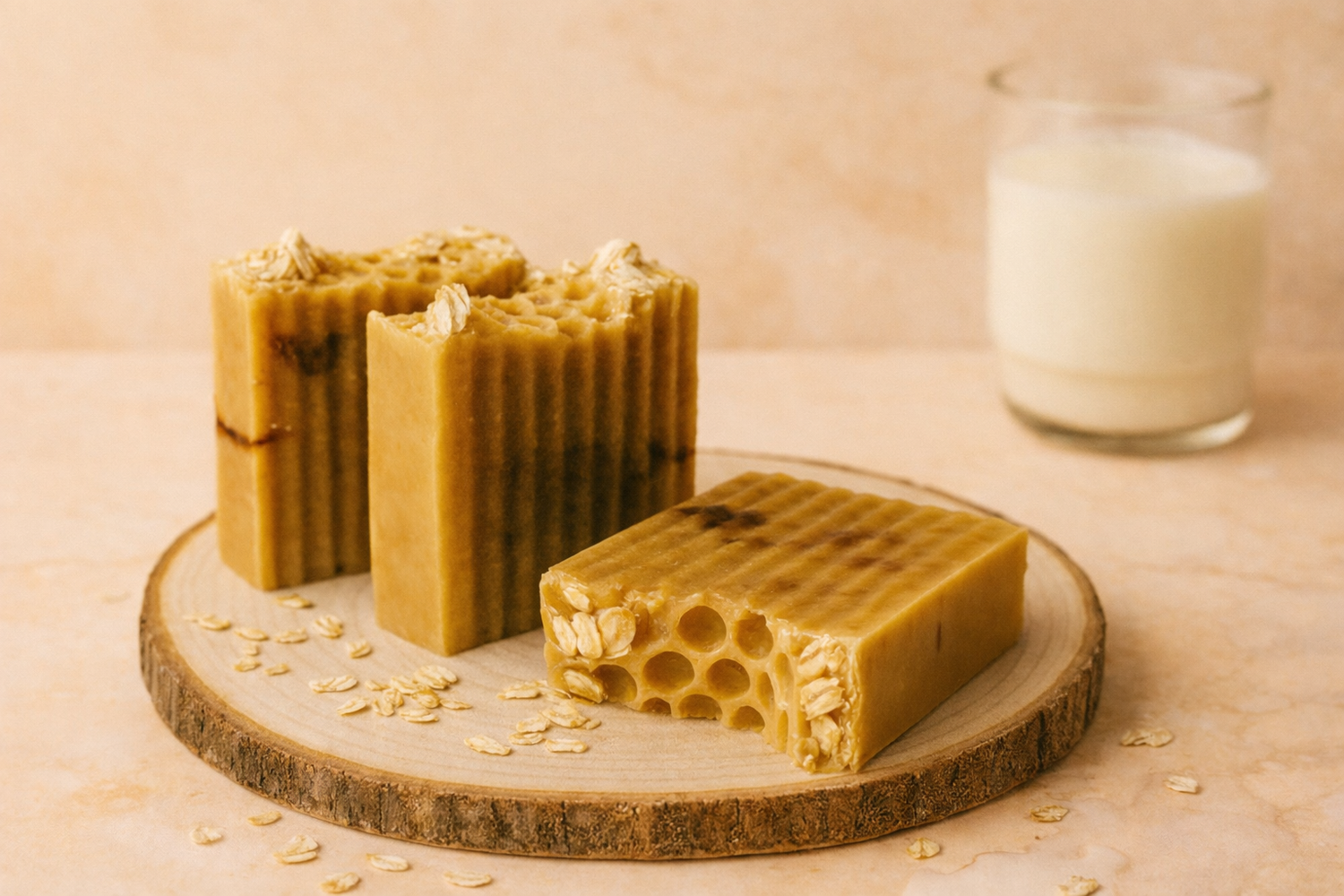 melia therion oatmilk and honey soap by DEOSCO