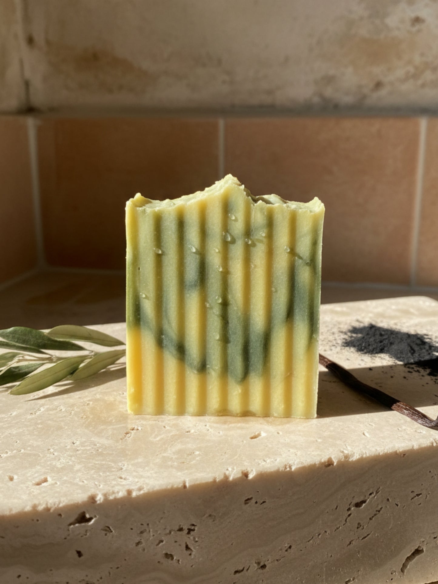 Aetheria Glow – The Divine Activated Charcoal Exfoliating Soap (4.5 oz / 127.6 g)