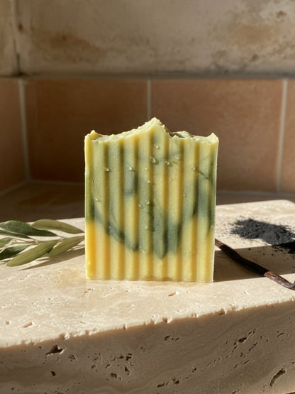 Aetheria Glow – The Divine Activated Charcoal Exfoliating Soap (4.5 oz / 127.6 g)