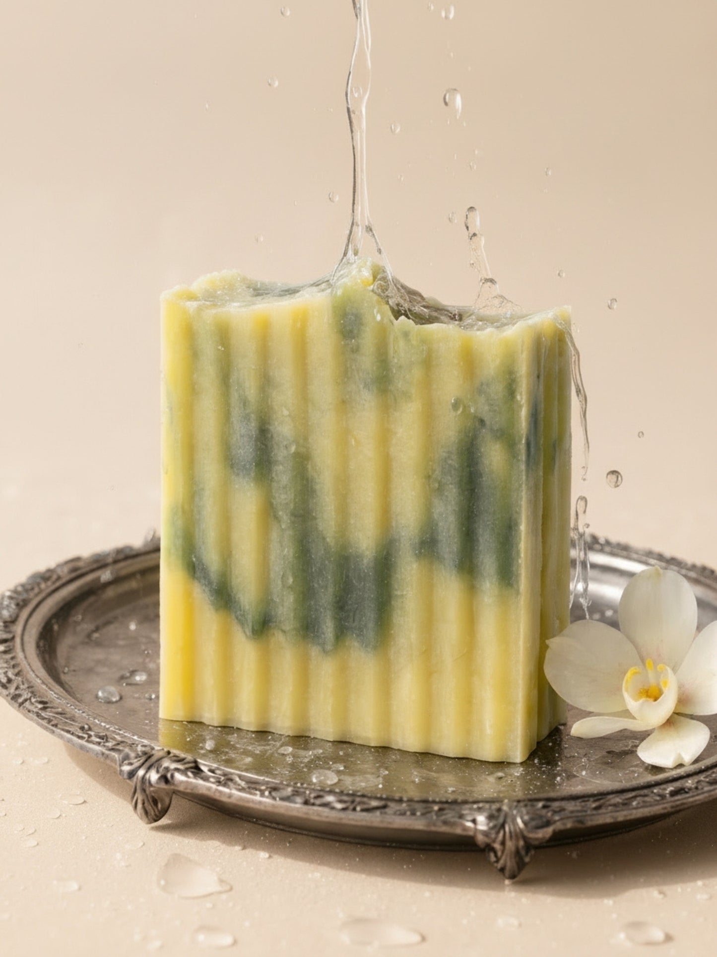 Aetheria Glow – The Divine Activated Charcoal Exfoliating Soap (4.5 oz / 127.6 g)