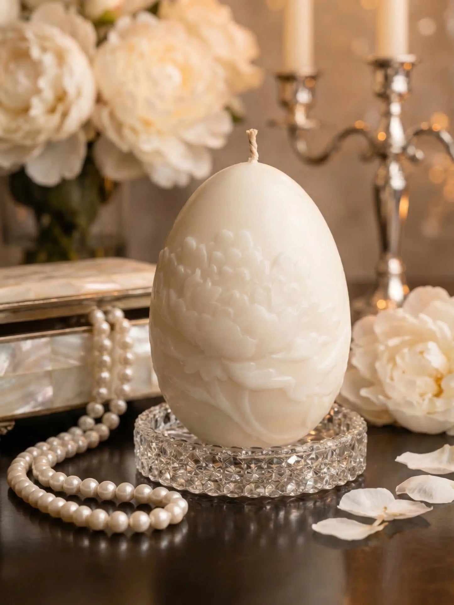 Honey vanilla blossom candle for luxury home décor