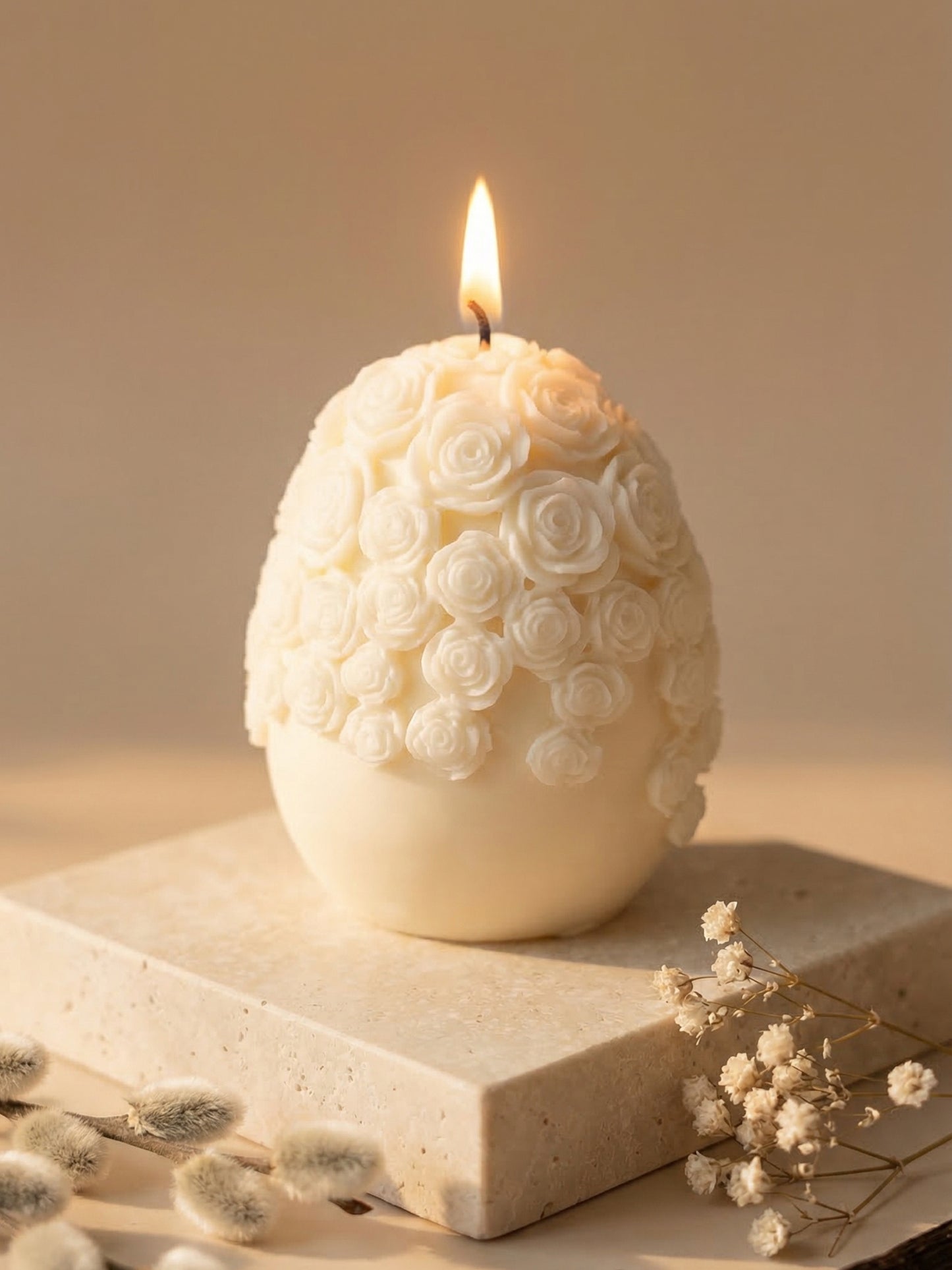 Antheia Élysia — Honey & Vanilla Sculptural Soy Wax Candle (3.5 oz / 99 g)