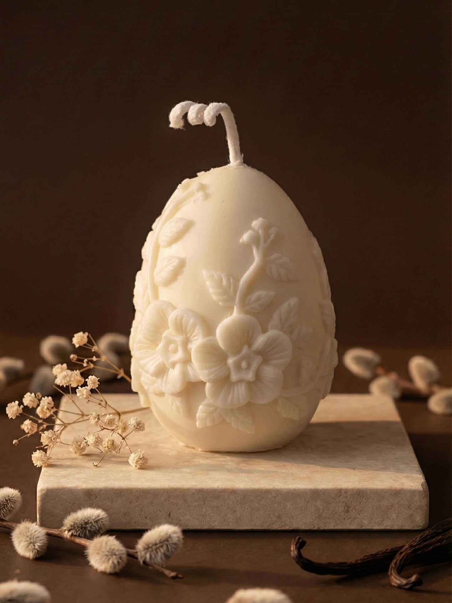 Aurelia Bloom — Honey & Vanilla Sculptural Soy Wax Candle (3.5 oz / 100 g)