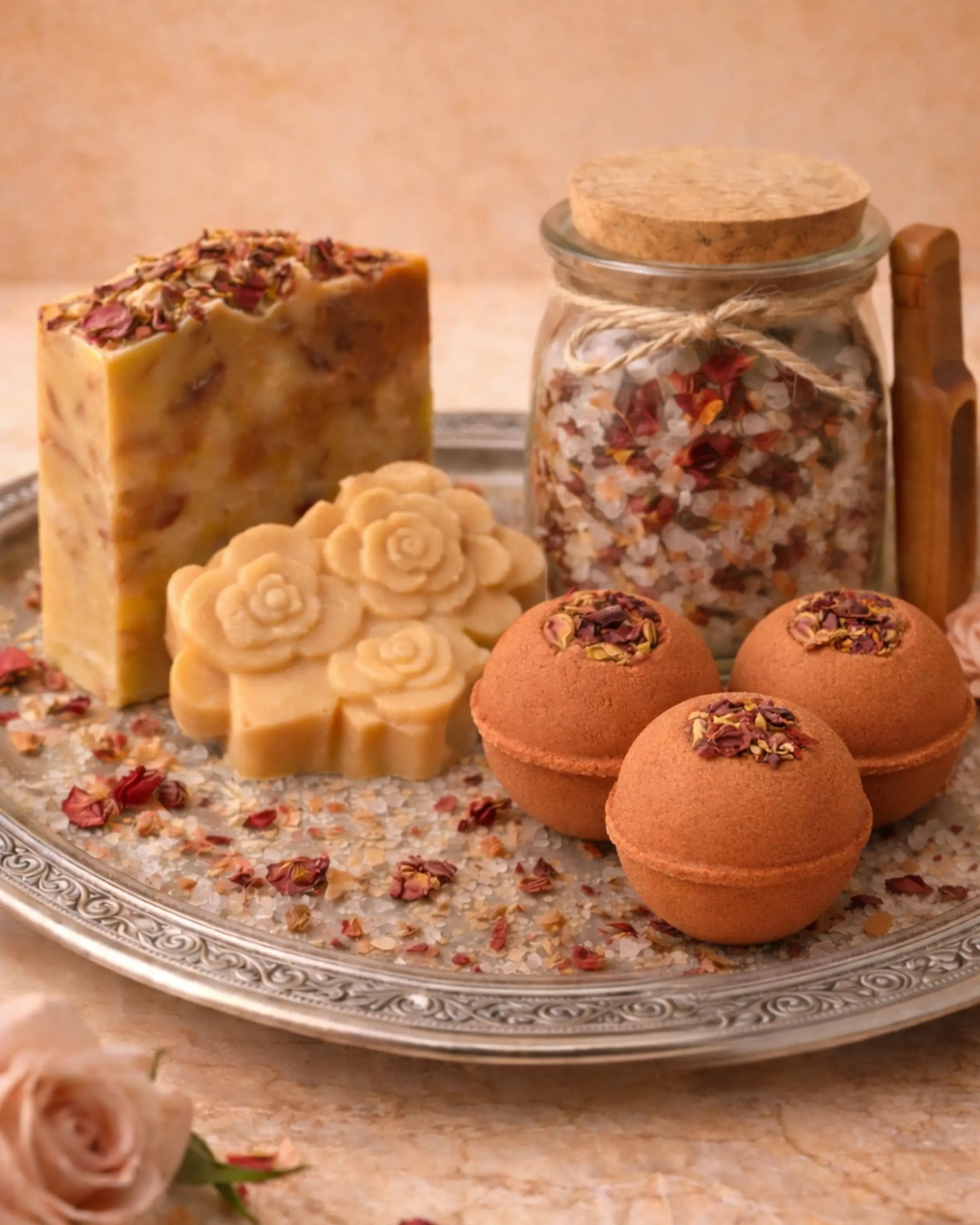 Luxury Rose Self-Care Gift Set | Aphrodite Spa Collection – DEOS CO.