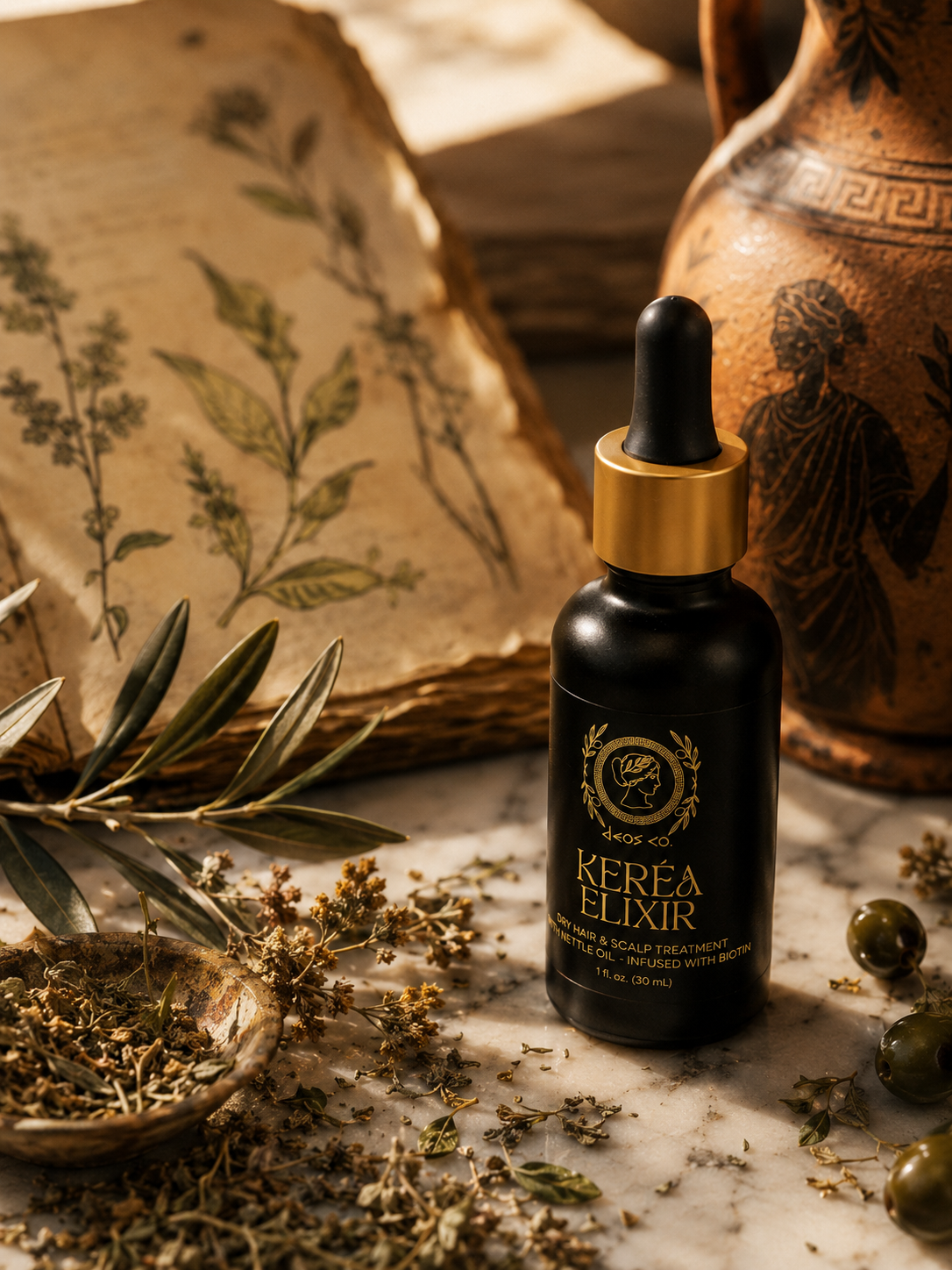 KERÉA Elixir — Dry Hair & Scalp Treatment with Nettle Oil + Biotin