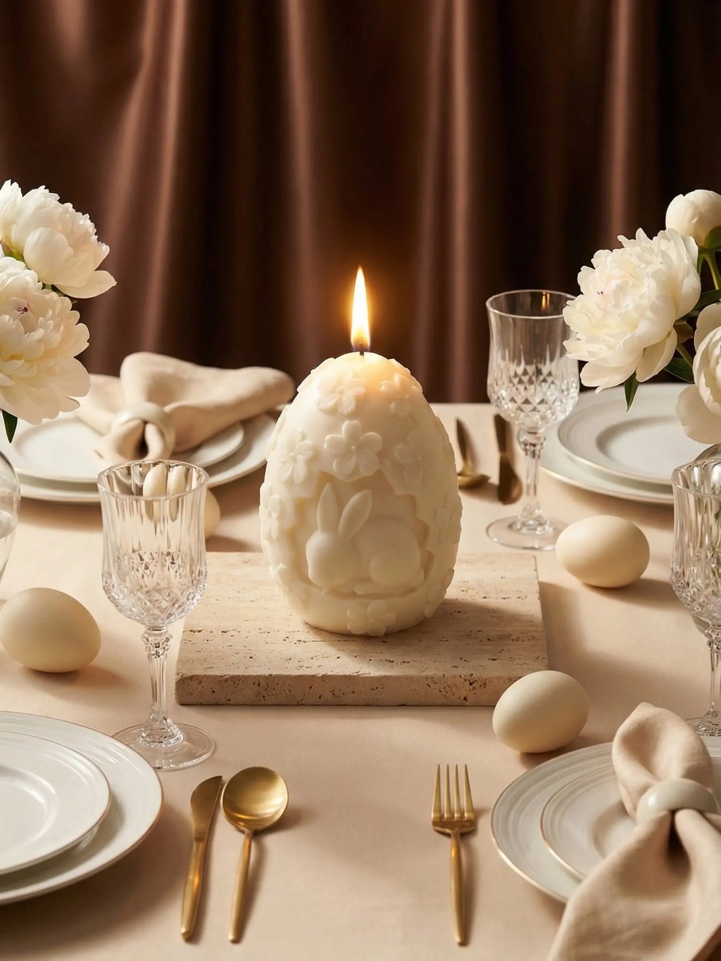 Elysian Spring Bunny Egg — Bunny Egg Candle | Honey Vanilla - DEOS CO.