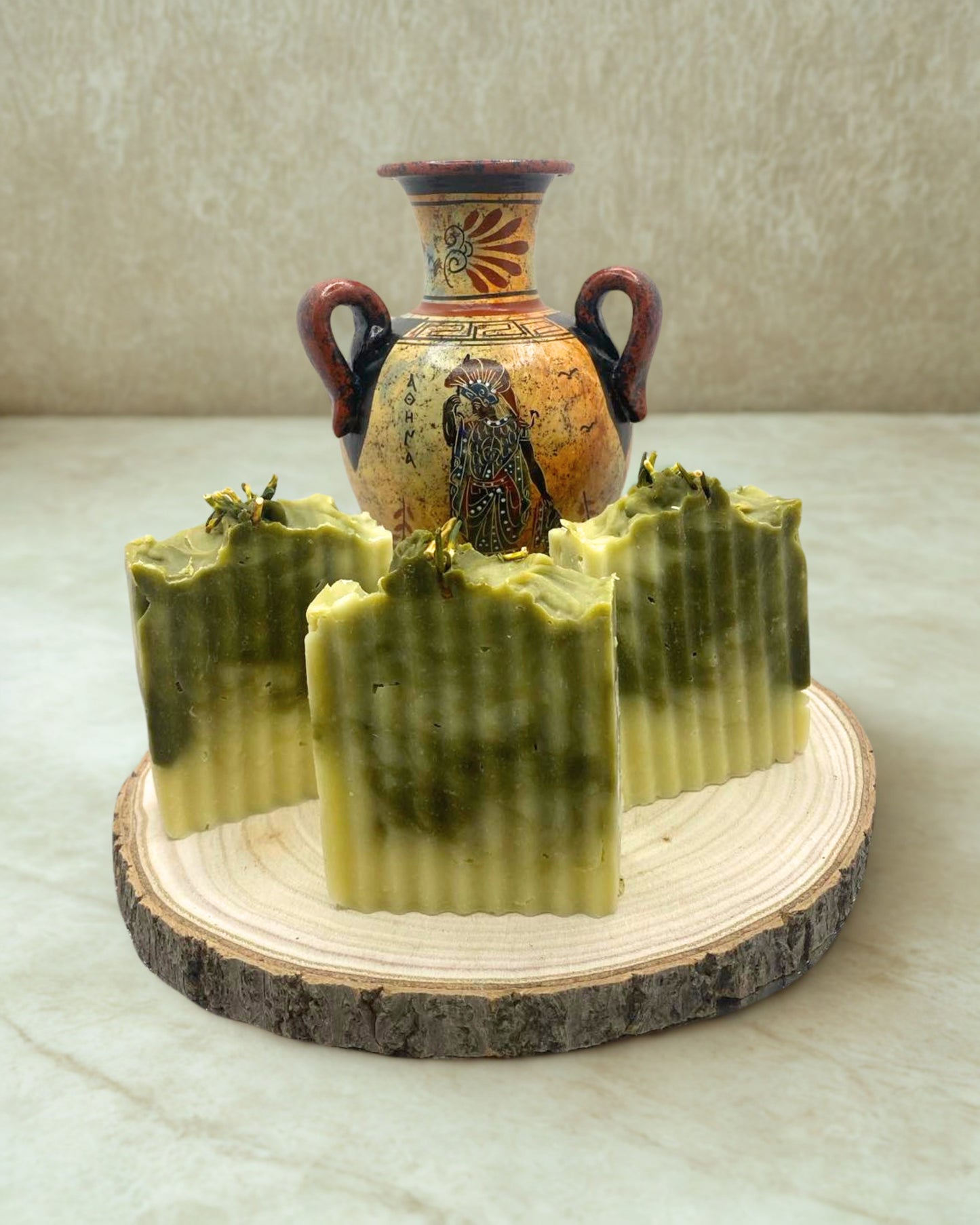 Elysian Glow Soap – Brightening Spirulina Bar with Avocado & Botanical Butters