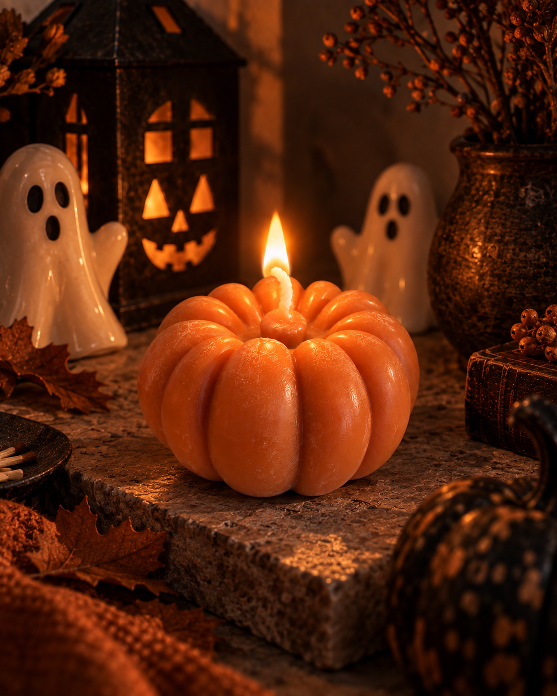 Little Karpós Pumpkin Candle – Handmade Autumn Candle | DEOSCO DEOS CO.