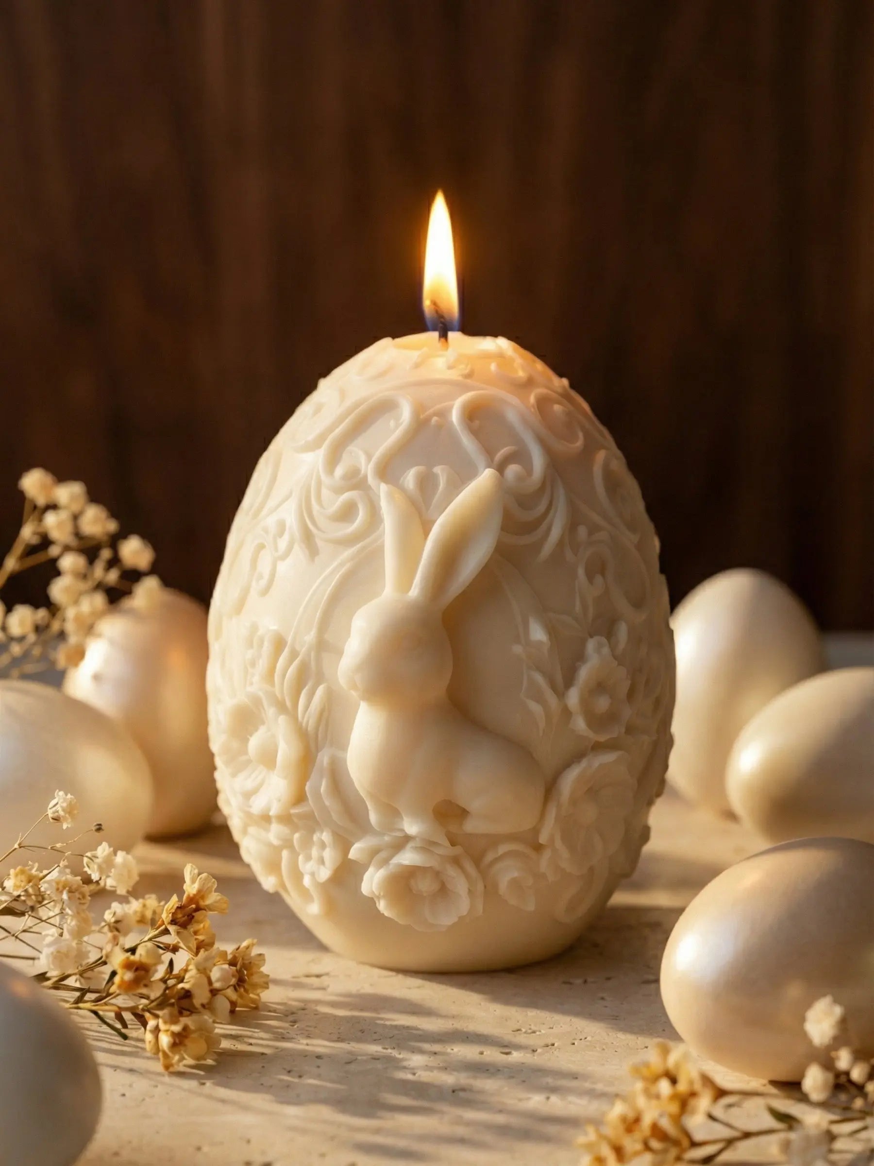Clean-burning decorative soy wax candle