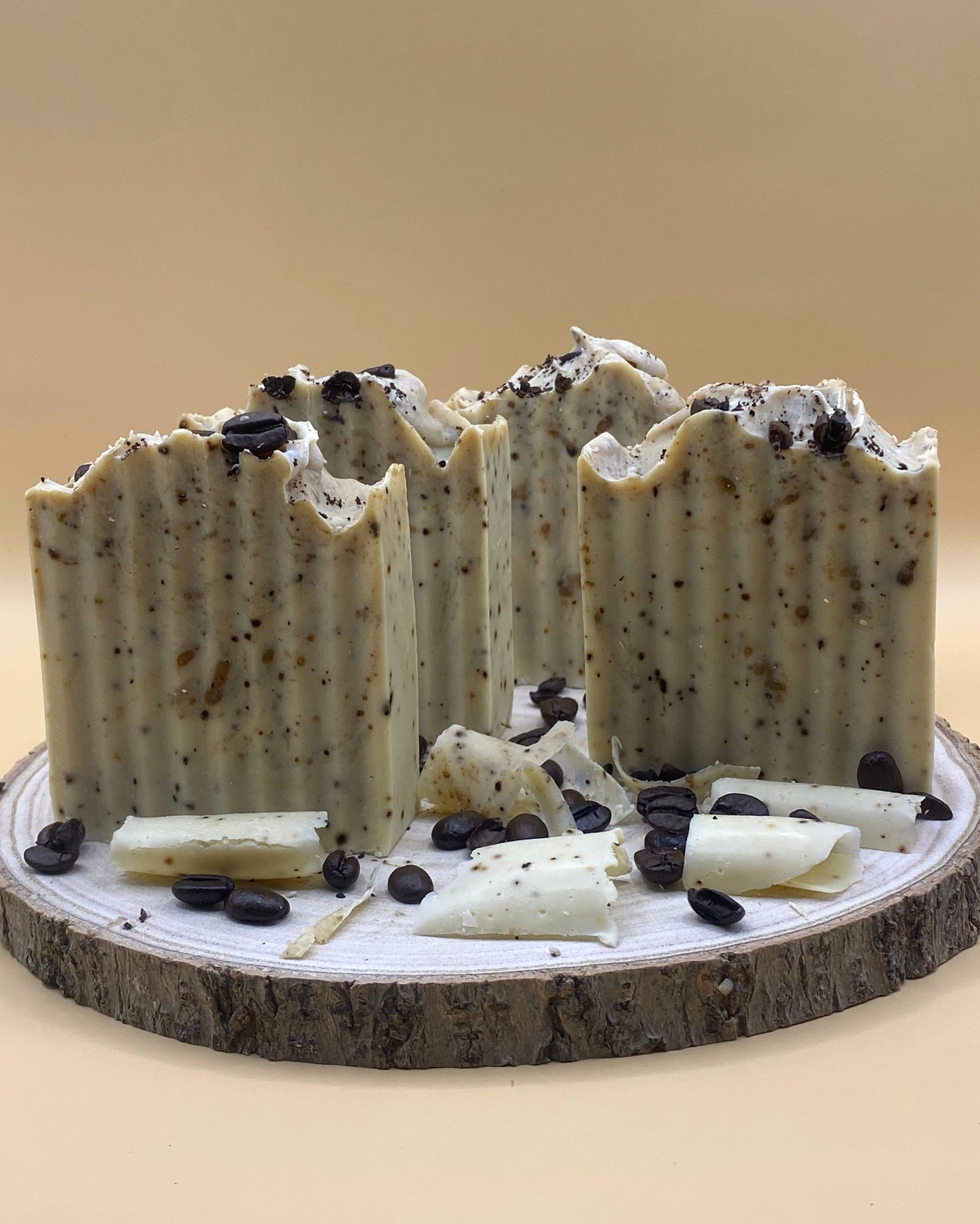 Deos Olympus Brew Coffee Soap – handcrafted exfoliating bar infused with real coffee essential oil, olive oil, and shea butter for deep hydration, skin renewal, and a morning energy boost.