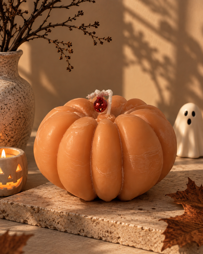Demeter’s Harvest Pumpkin Candle – Handmade Autumn & Halloween Candle DEOS CO.