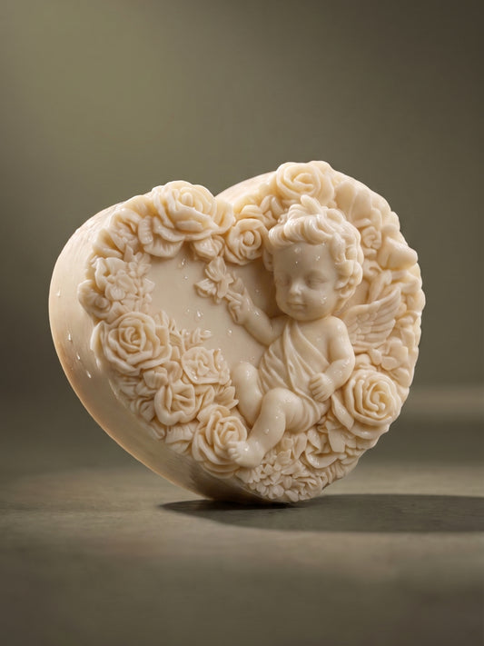 The Eros Angel — Olive Oil & Jasmine Soap | NOCTÉA Collection (2.8 oz / 80 g)