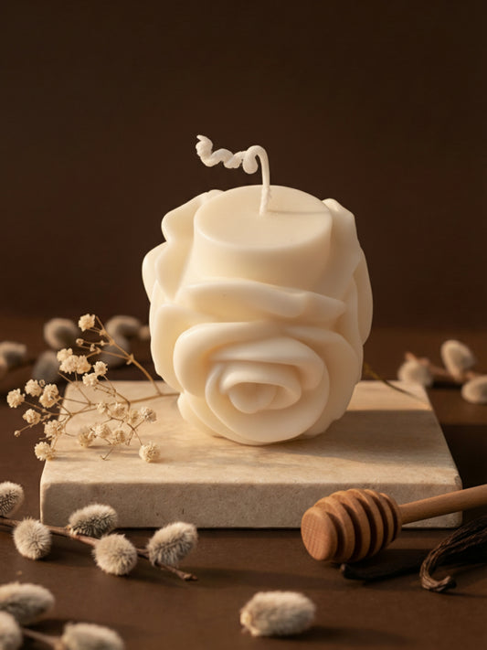 VELOURIA — Honey & Vanilla Sculptural Soy Wax Candle