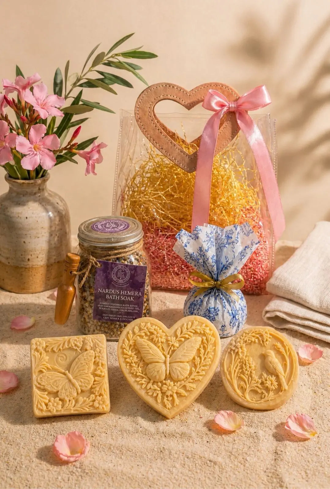 Premium olive oil soap gift set for Mother’s Day